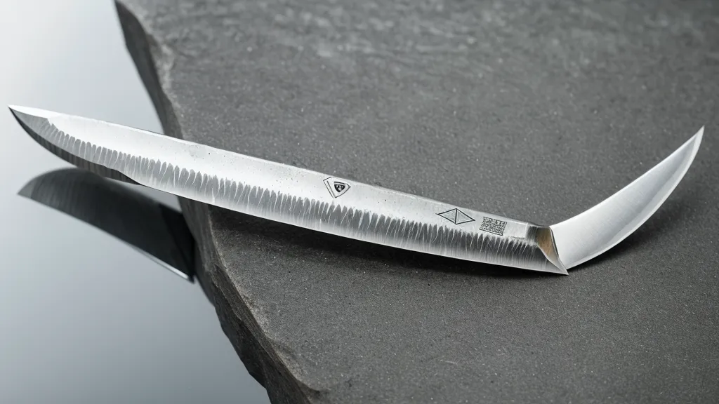 Afilado de cuchillo de barra a un ángulo de 20 grados