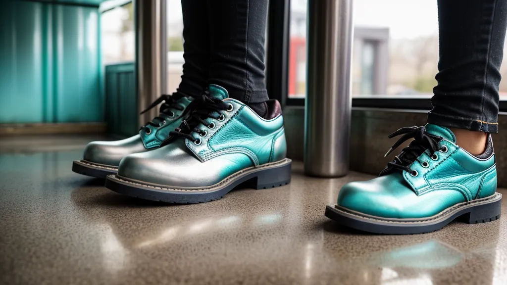 Zapatos de equipo de barra junto a una funda de hielo de 20 kilos, prueba real de resistencia al agua